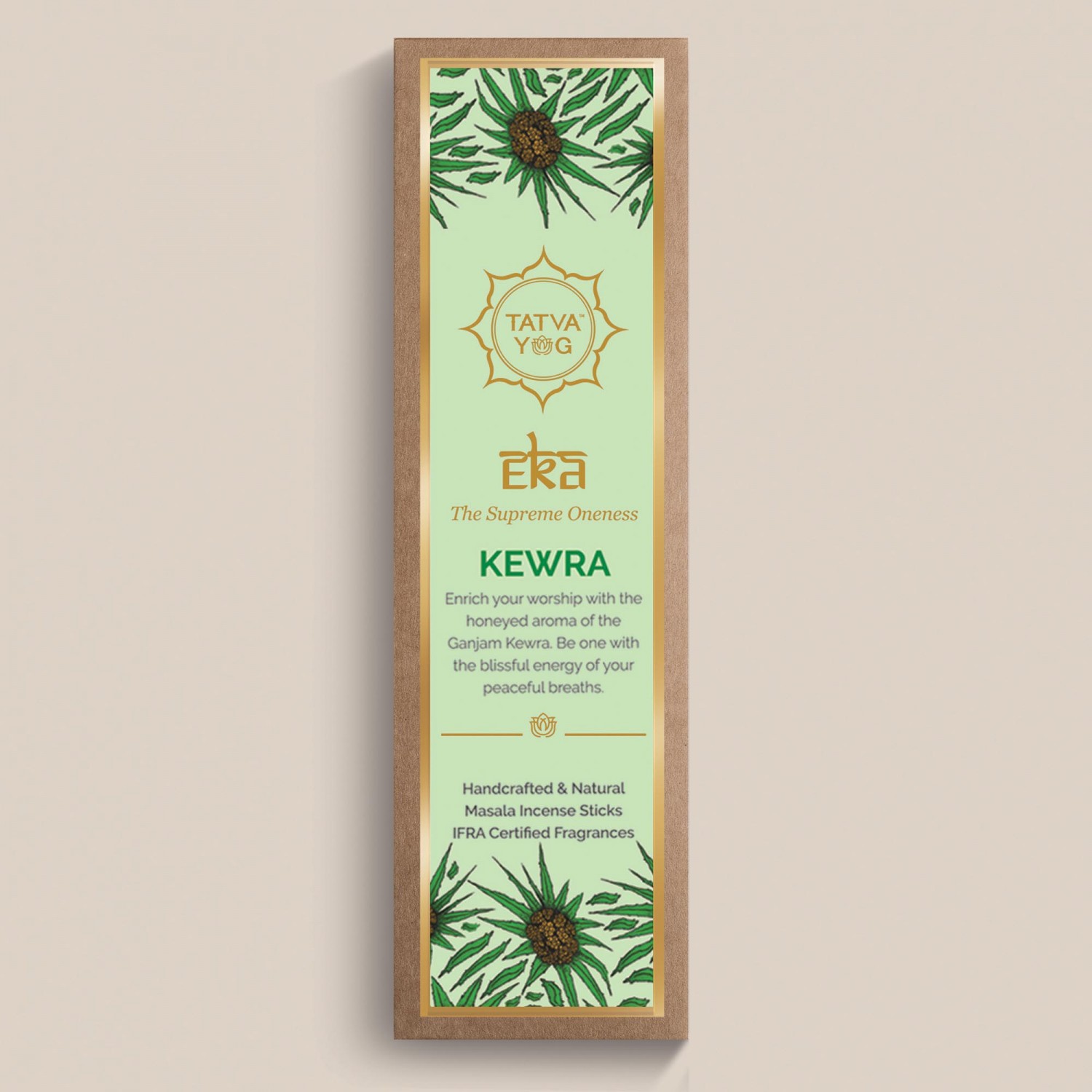 tatva-yog-|-eka-kewra-handcrafted-&-natural-masala-incense-sticks-(pack-of-30-sticks)